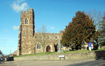 Flitton church from the south February 2011